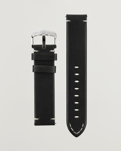 Herren |  | HIRSCH | Ranger Retro Leather Watch Strap Black