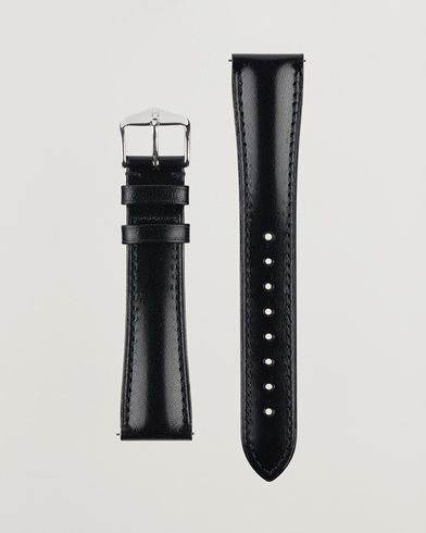Herren | Uhrenarmband | HIRSCH | Siena Tuscan Leather Watch Strap Black
