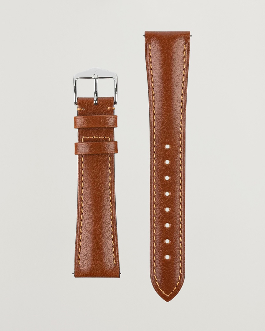 HIRSCH Siena Tuscan Leather Watch Strap Golden Brown – Braun