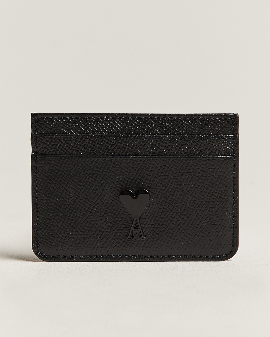 Herren | | AMI | Tonal Logo Leather Cardholder Black