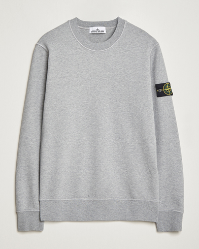 Herren | Alla produkter | Stone Island | Garment Dyed Fleece Sweatshirt Melange Grey