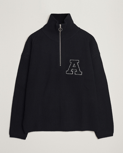 Herren |  | Axel Arigato | Team Knitted Half Zip Black