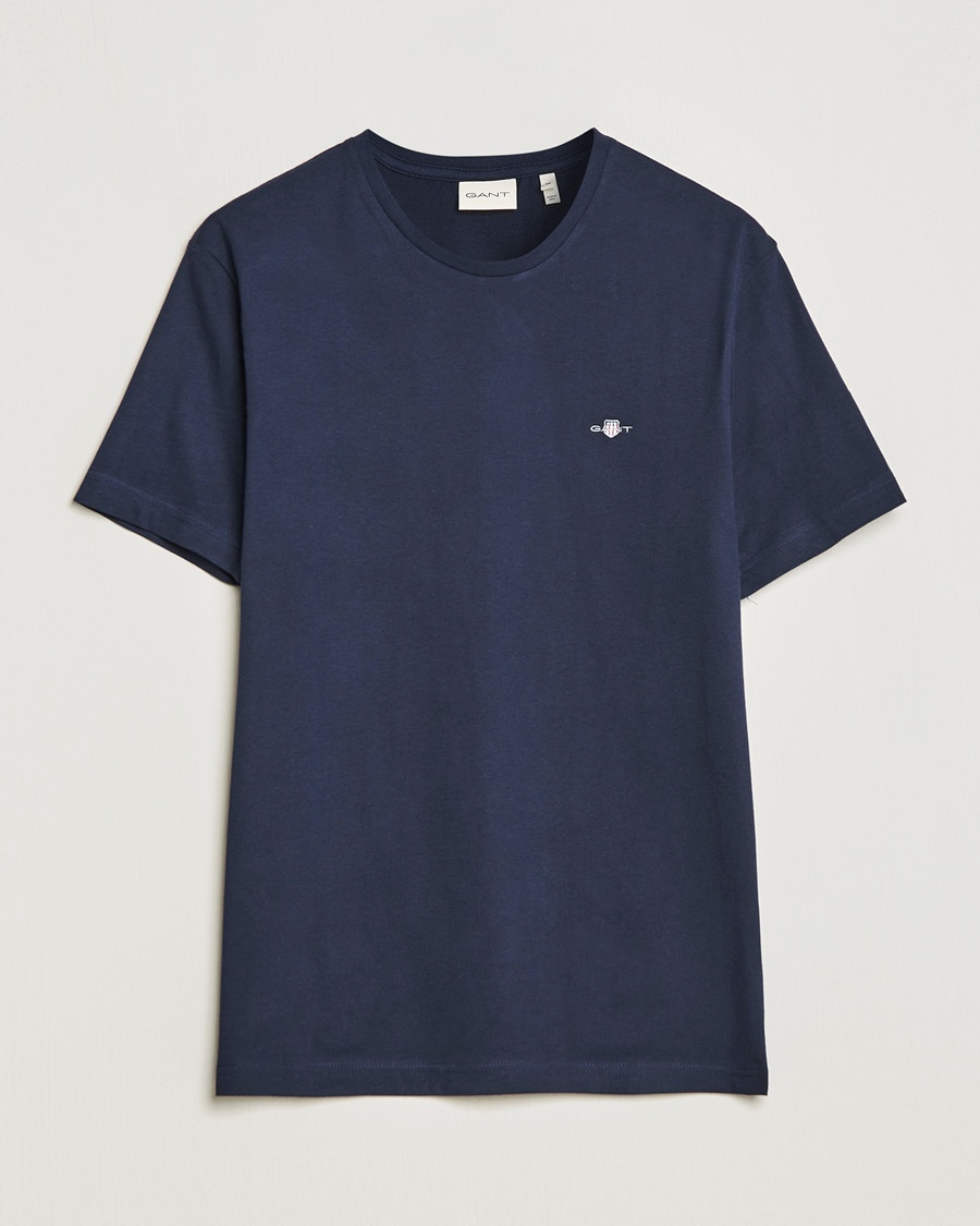 Gant The Original Solid T-Shirt Evening Blue – Blau