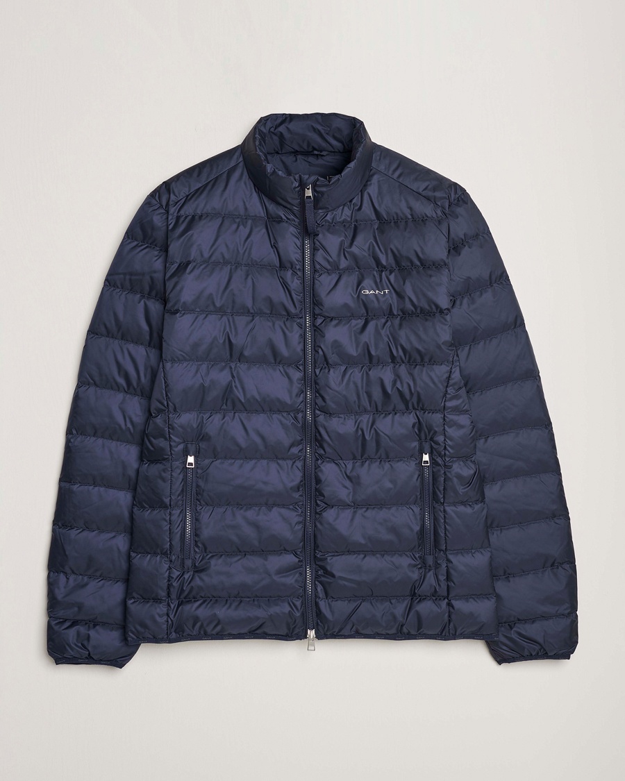Herren | GANT | GANT | The Light Down Jacket Evening Blue