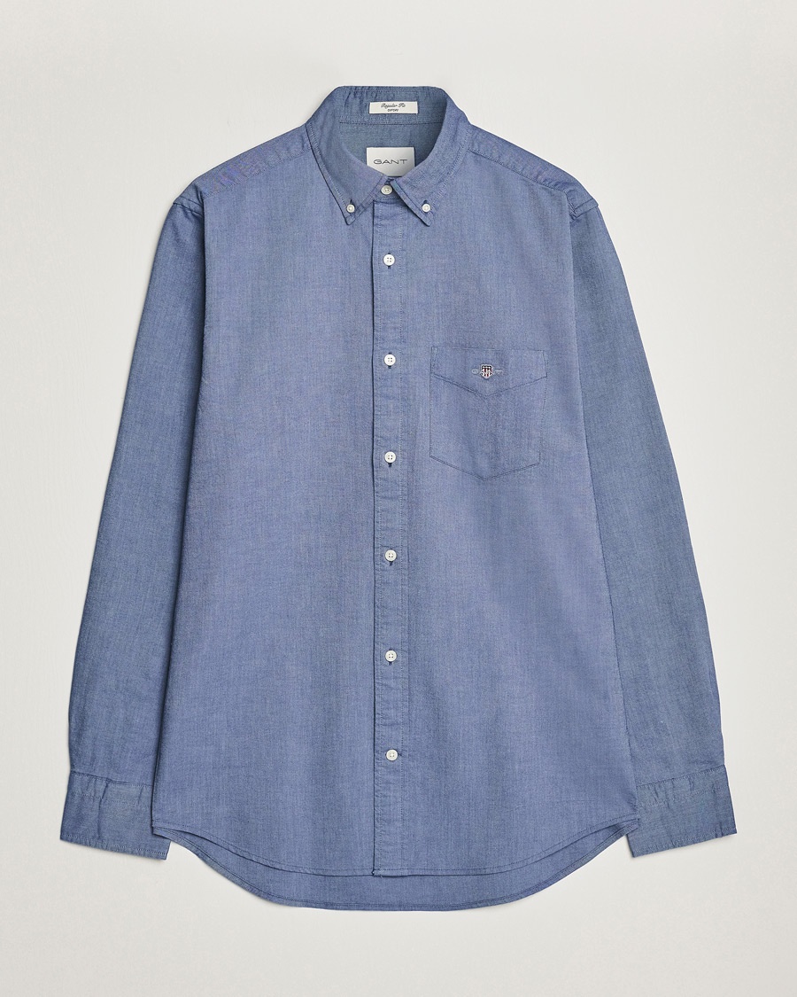 Gant Regular Fit Oxford Shirt Persian Blue – Blau