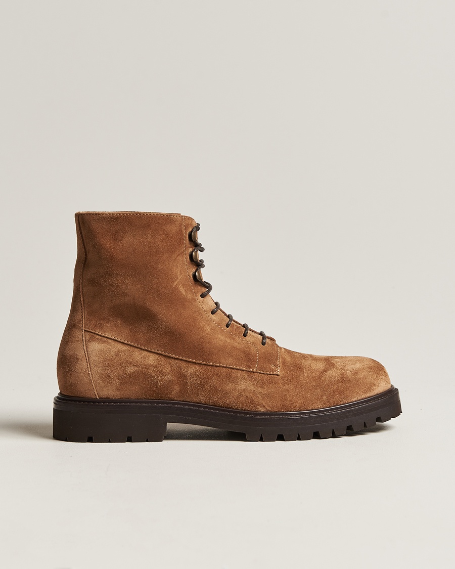 Herren | | Brunello Cucinelli | Lace Up Boots Beige Suede