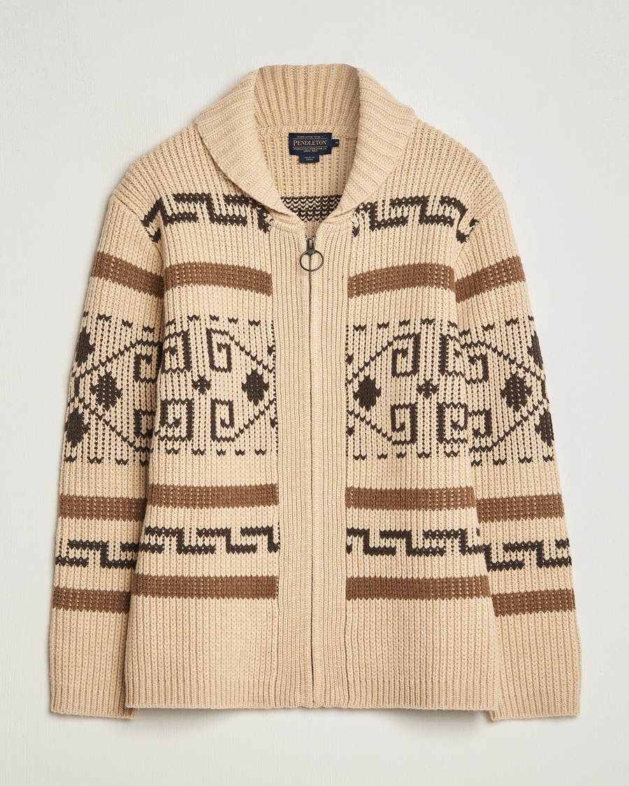 Herren | Cardigans | Pendleton | The Original Westerley Cardigan Tan/Brown