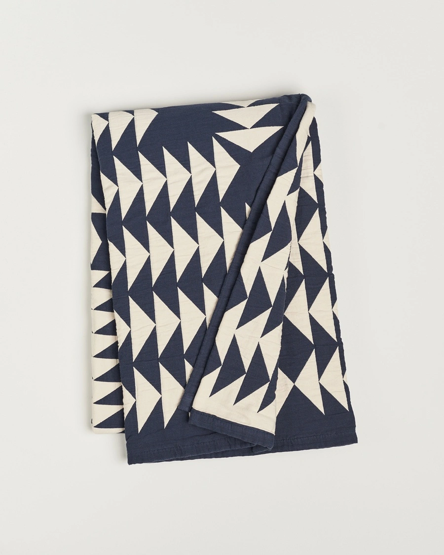 Pendleton Organic Cotton Matelasse Blanket Midnight Nova – Blau