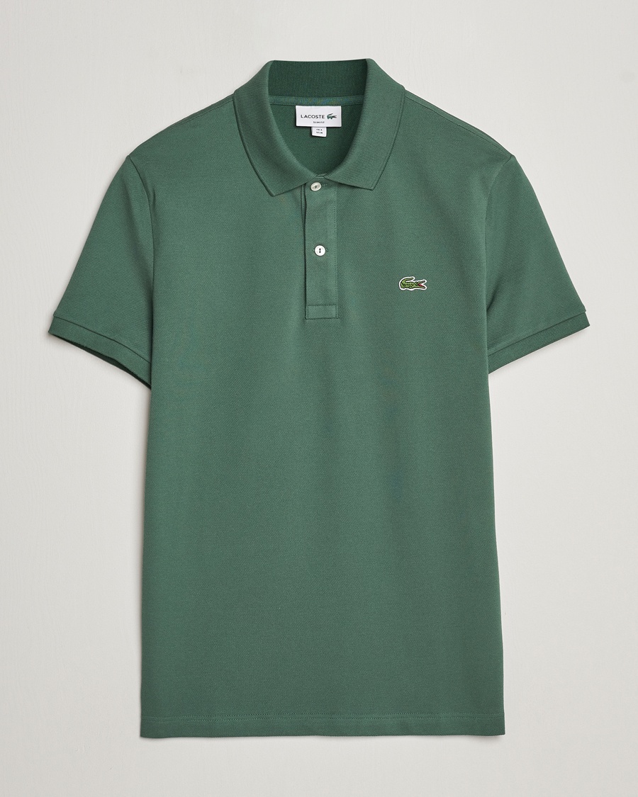 Lacoste Slim Fit Polo Piké Sequoia - Grün - Kurzarm-Poloshirts - Grösse: 6 - XL