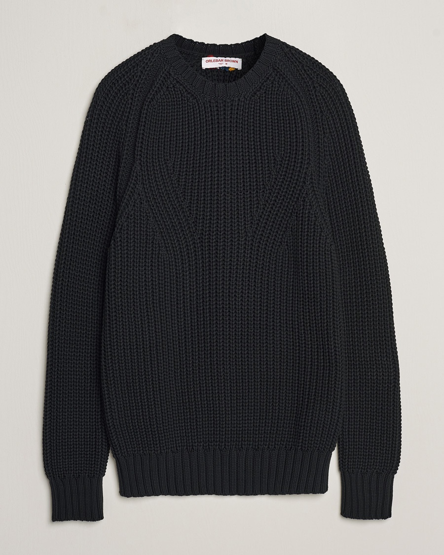 Orlebar Brown Lipen Cable Sweater Black - Schwarz - Strickpullover - Grösse: M