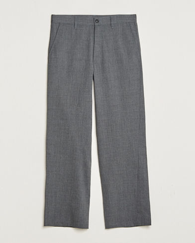 Herren |  | Sunflower | Wide Twist Wool Trousers Grey Melange