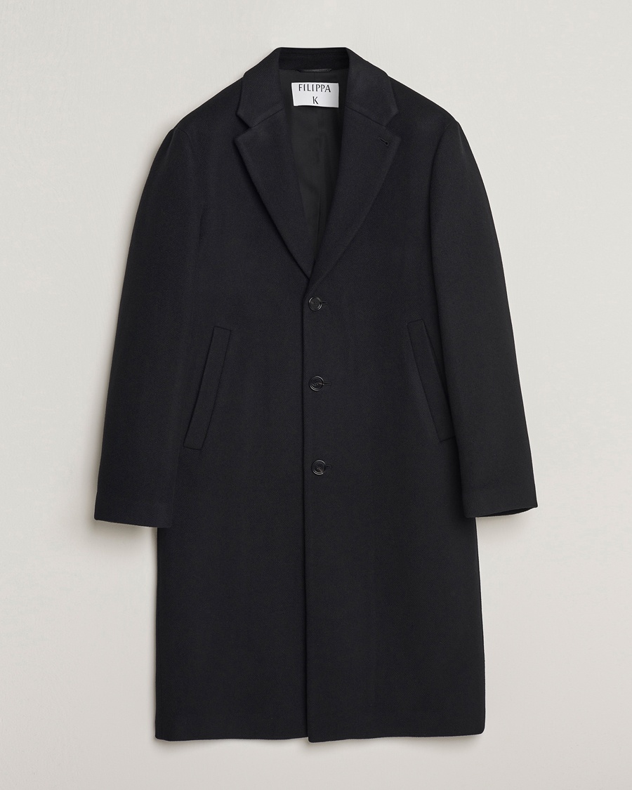 Filippa K London Wool Coat Black – Schwarz