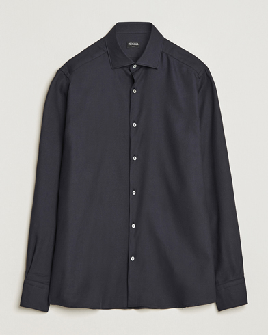 Herren |  | Zegna | Cotton/Cashmere Casual Shirt Navy