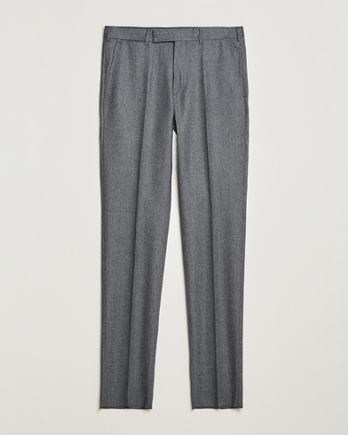 Herren |  | Zegna | Carded Flannel Trousers Grey Melange