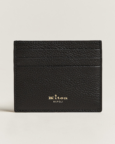 Herren | Accessoires | Kiton | Grain Leather Cardholder Black