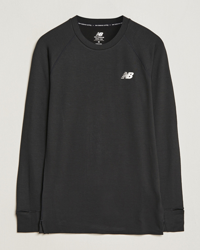 Herren | Langarm T-Shirt | New Balance | Running Q Speed Jacquard Long Sleeve T-Shirt Black