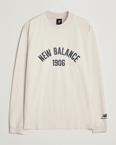 Herren | Langarm T-Shirt | New Balance | Varsity Sweatshirt Medium Grey