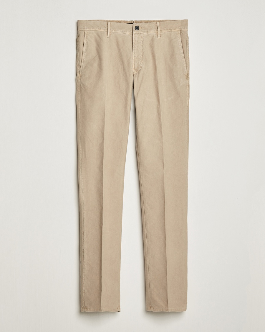 Incotex Slim Fit Garment Dyed Slacks Beige - Beige - Chino - Grösse: W34