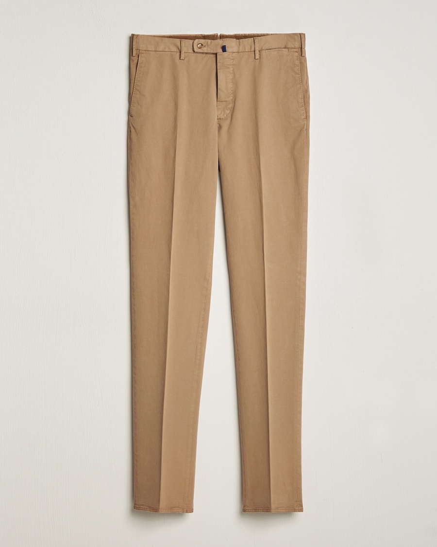 Incotex Regular Fit Cotton Chinos Beige - Beige - Chino - Grösse: 48