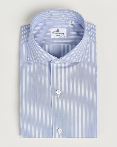 Herren | Formelle Hemden | Finamore Napoli | Milano Slim Giza 170 Dress Shirt Light Blue