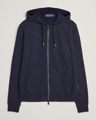Herren |  | Ralph Lauren Purple Label | Luxury Fleece Full Zip Sweater Navy