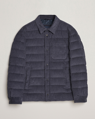 Herren | Herno | Herno | Corduroy Shirt Jacket Navy