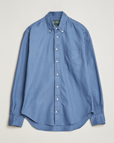 Herren |  | Gitman Vintage | Button Down Hopsack Shirt Blue