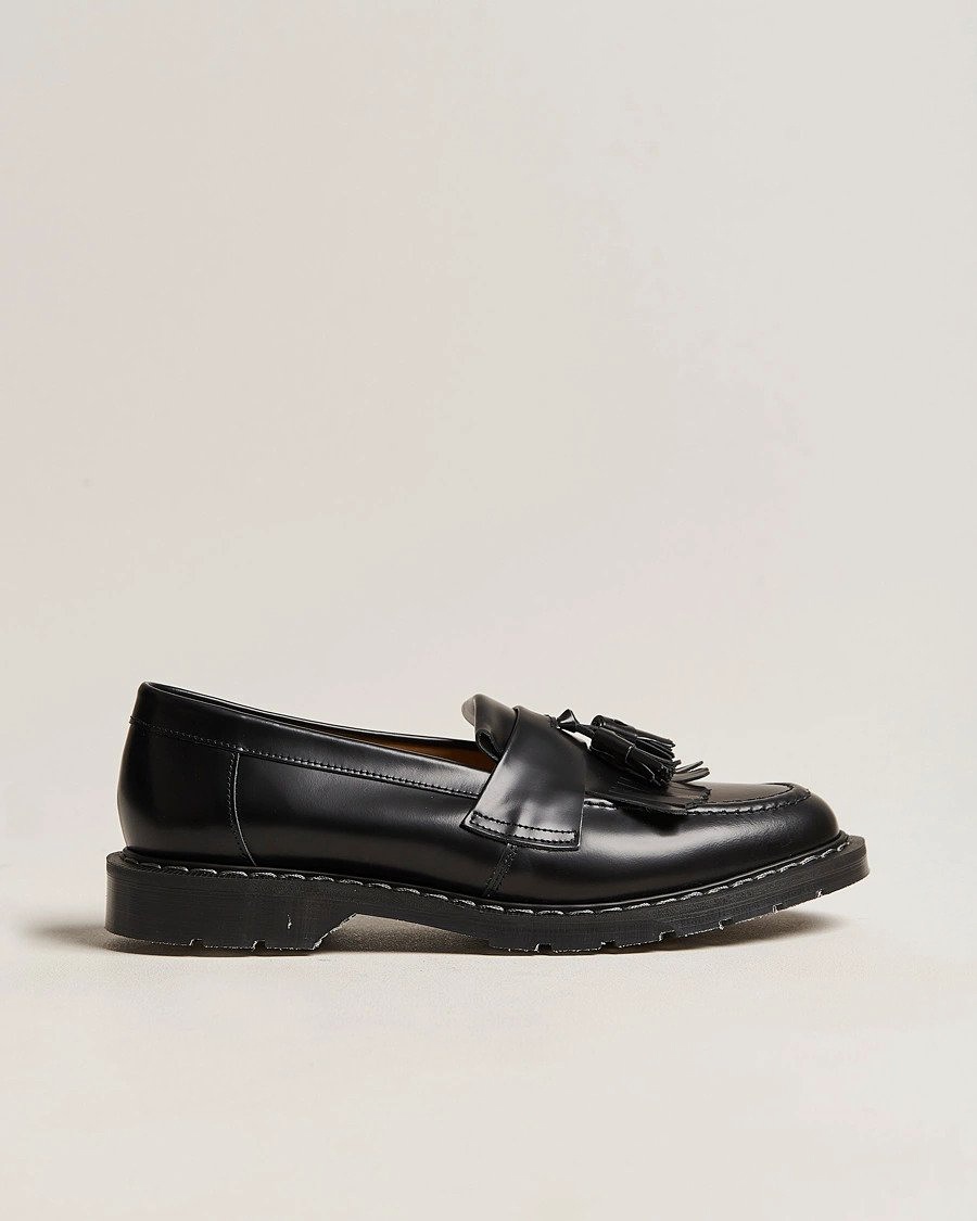 Solovair Tassel Loafer Black Shine – Schwarz