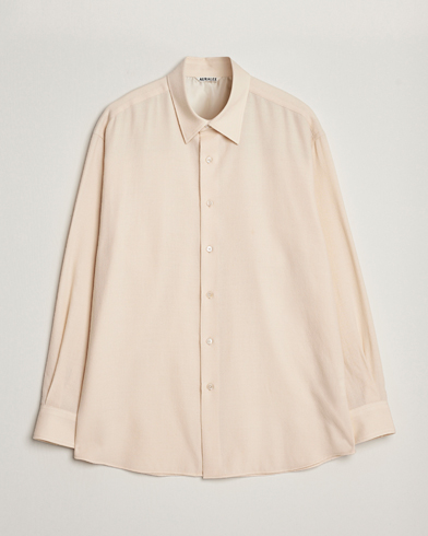 Herren | Hemden | Auralee | Viyella Wool Shirt Ivory