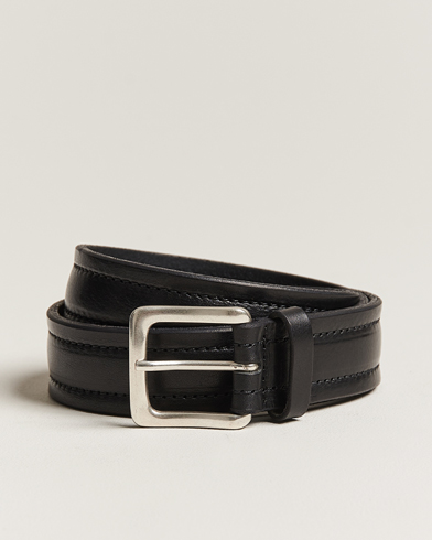 Herren |  | Orciani | Vachetta Stitched Belt 3,5 cm Black