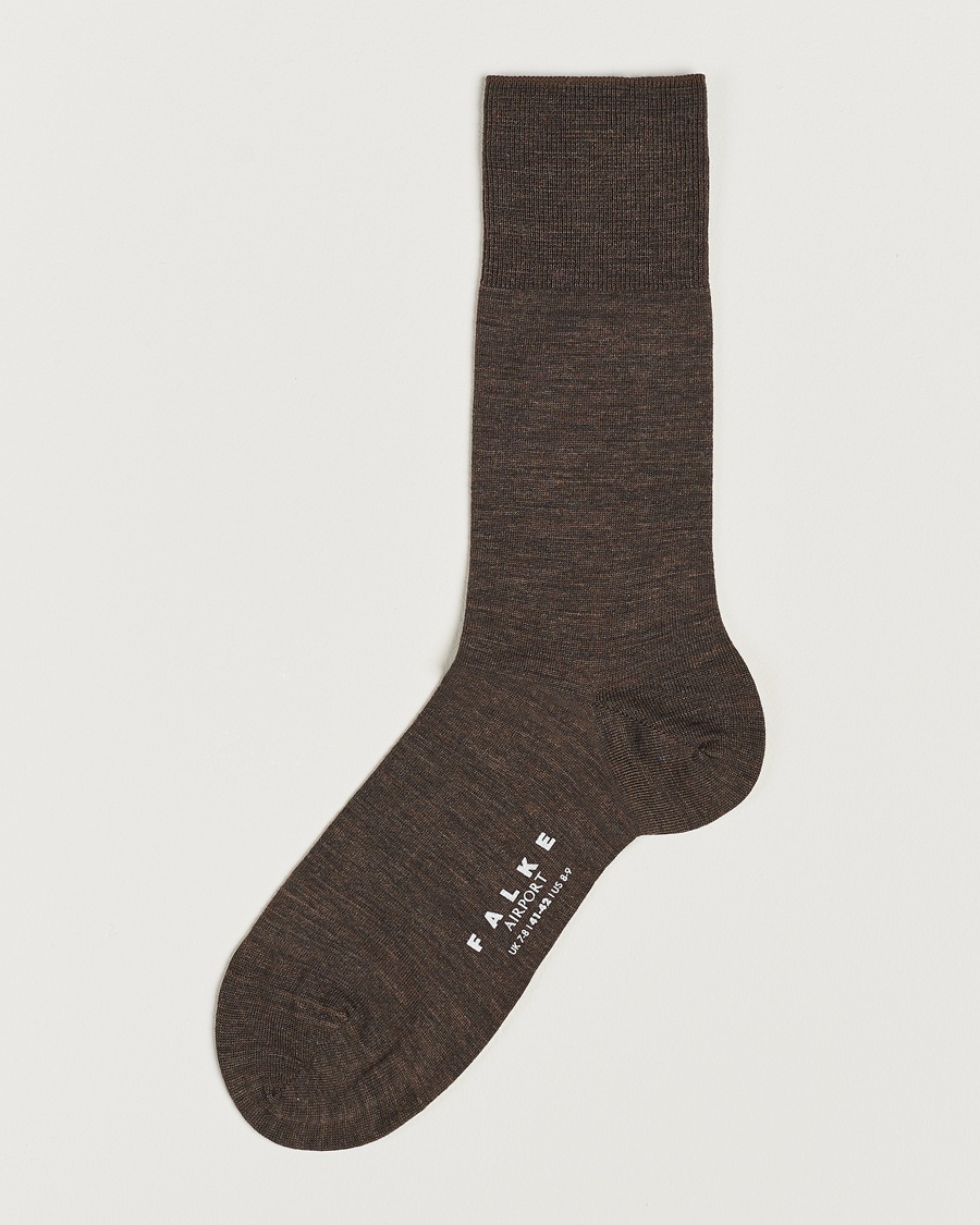 Falke Airport Socks Brown Melange – Braun