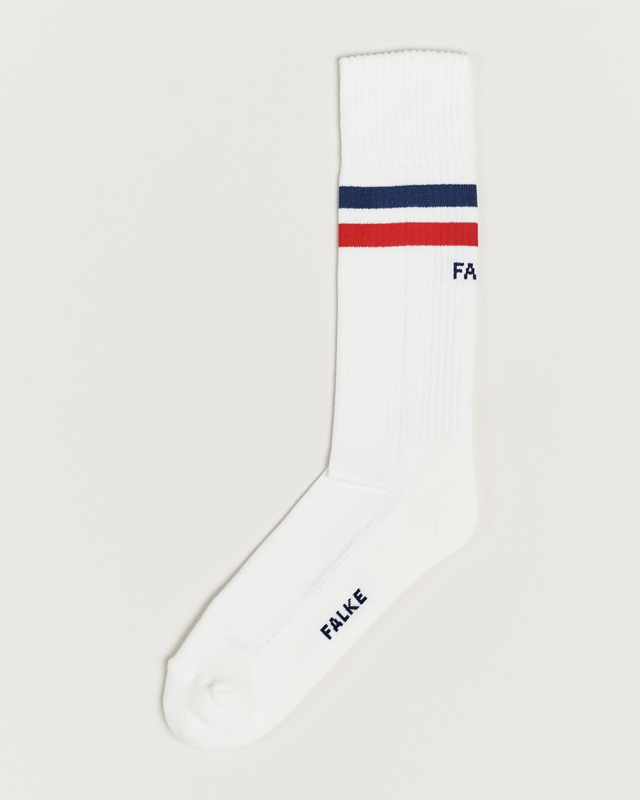Falke Dynamic Tennis Sock White/Blue/Red – Weiß