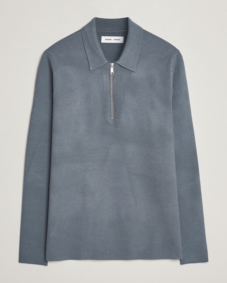 Samsøe & Samsøe Guna Half Zip Stormy Weather - Grau - Half-zip - Grösse: M