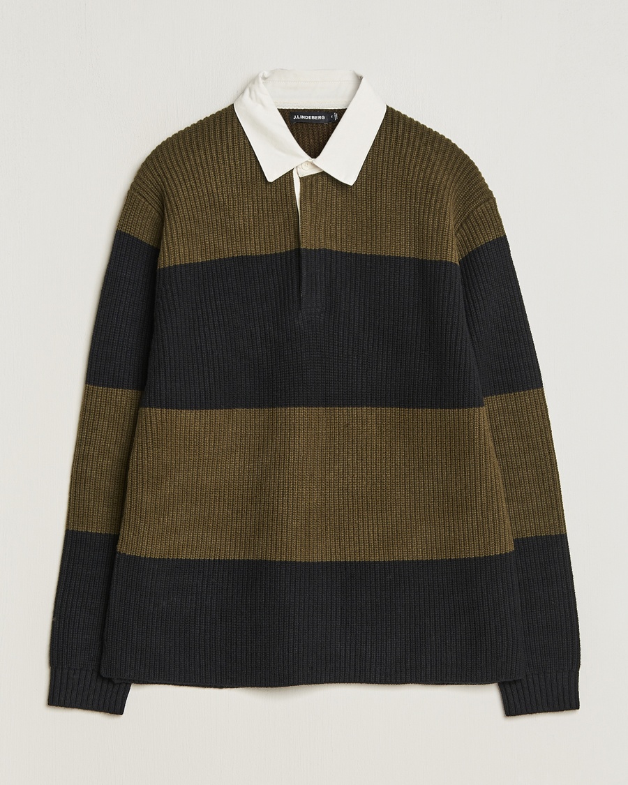 Herren | J.Lindeberg | J.Lindeberg | Larkspur Knitted Rugby Black