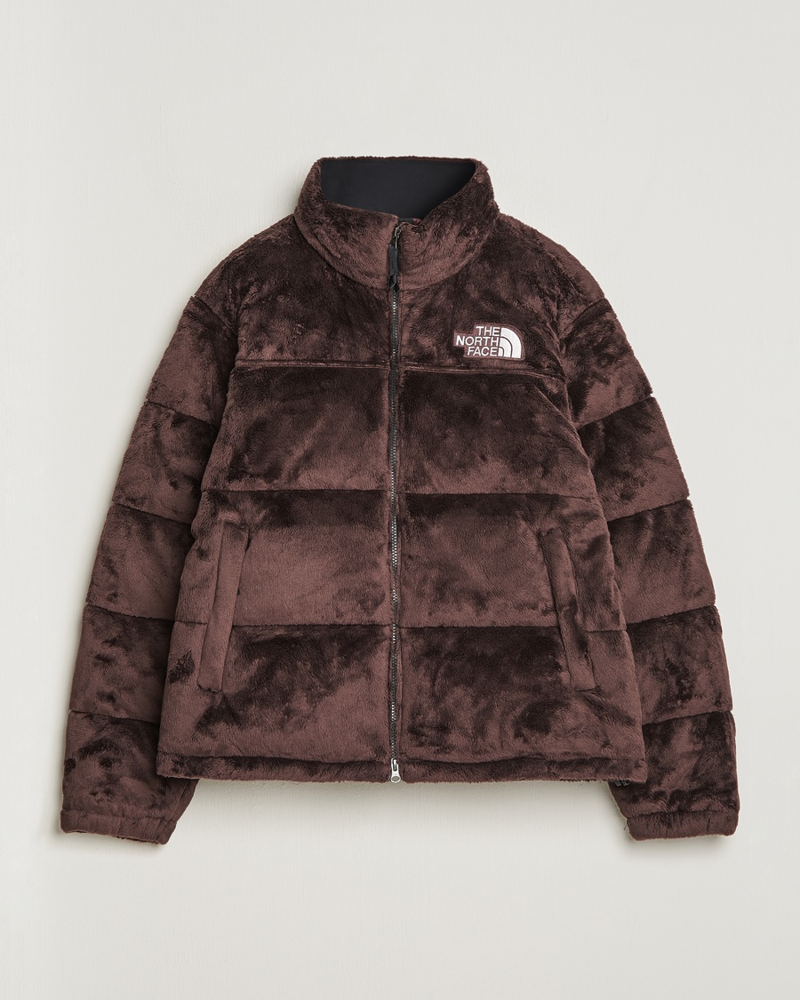 The North Face 1996 Retro Nuptse Fleece Velour Jacket Coal Brown - Braun - Daunenjacke - Grösse: XS
