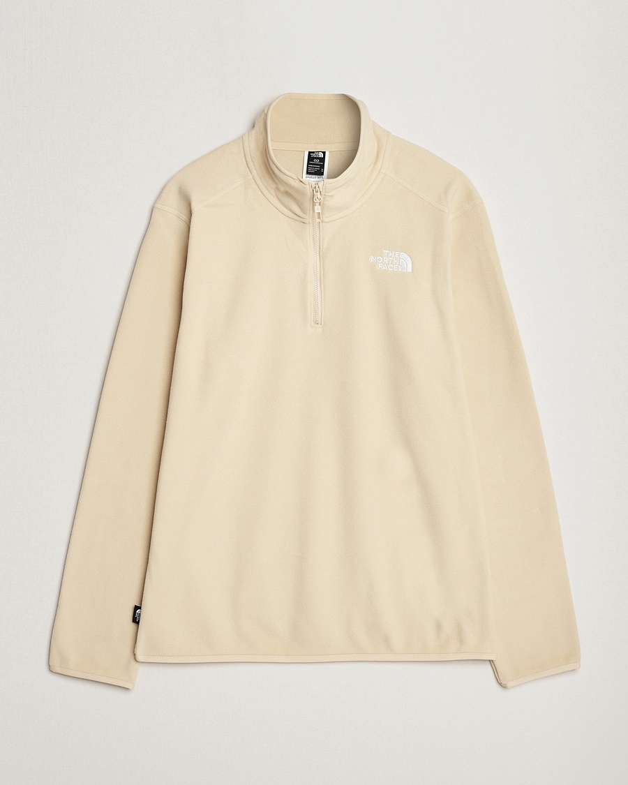 The North Face 100 Glacier 1/4 Zip Gravel - Beige - Pullover - Grösse: M
