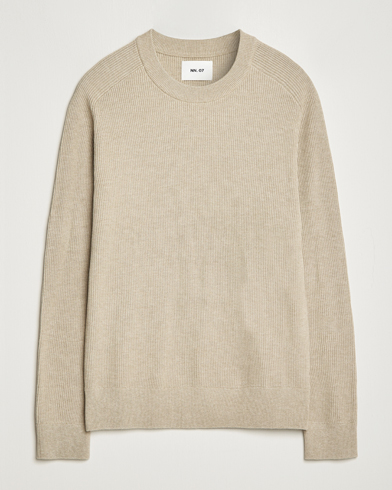 Herren |  | NN07 | Kevin Cotton Knitted Sweater Khaki
