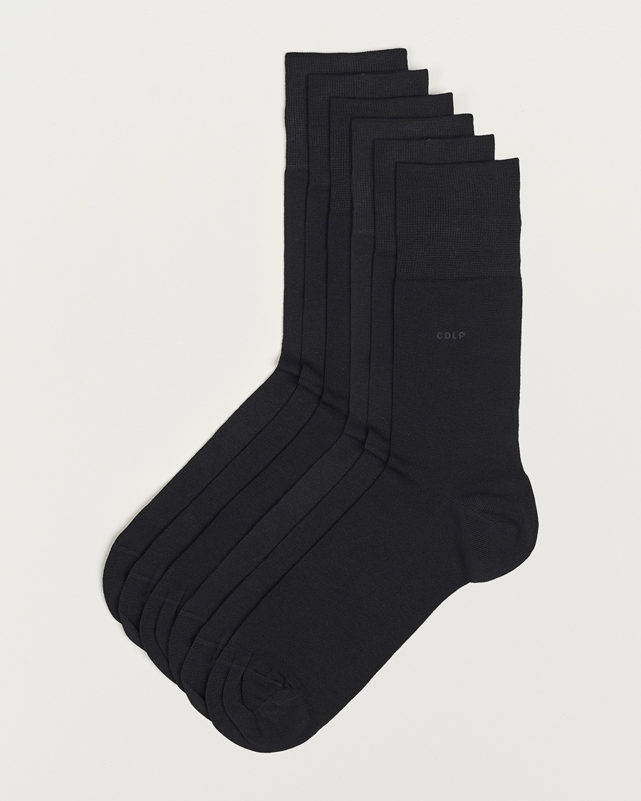 CDLP 6-Pack Cotton Socks Black – Schwarz