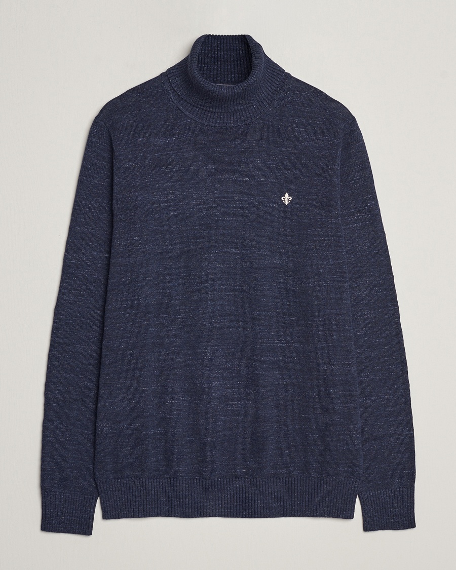 Morris Randal Heavy Cotton Rollneck Navy - Blau - Rollkragenpullover - Grösse: M