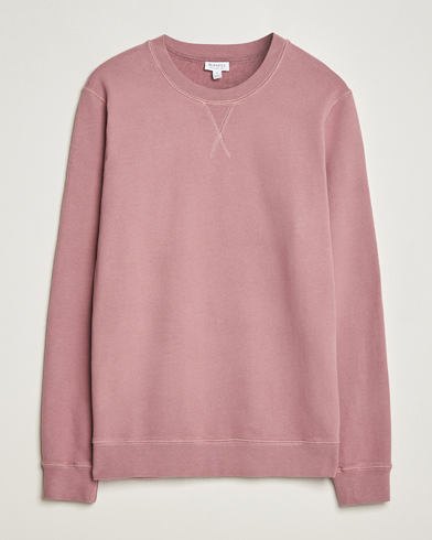 Herren | Sale kleidung | Sunspel | Loopback Sweatshirt Vintage Pink
