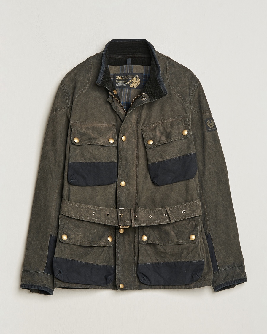 Herren | Belstaff | Belstaff | Patched Washed Waxed Trailmaster Fossil