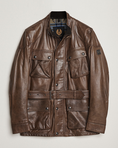 Herren |  | Belstaff | Trailmaster Panther Leather Jacket Antique Bronze