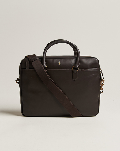 Herren |  | Polo Ralph Lauren | Leather Commuter Bag  Dark Brown