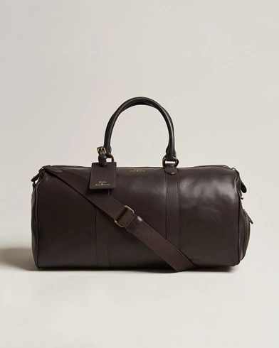 Herren |  | Polo Ralph Lauren | Leather Duffle Bag  Dark Brown