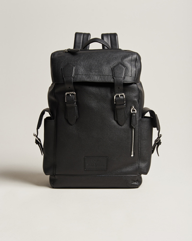 Herren |  | Polo Ralph Lauren | Flap Leather Backpack Black
