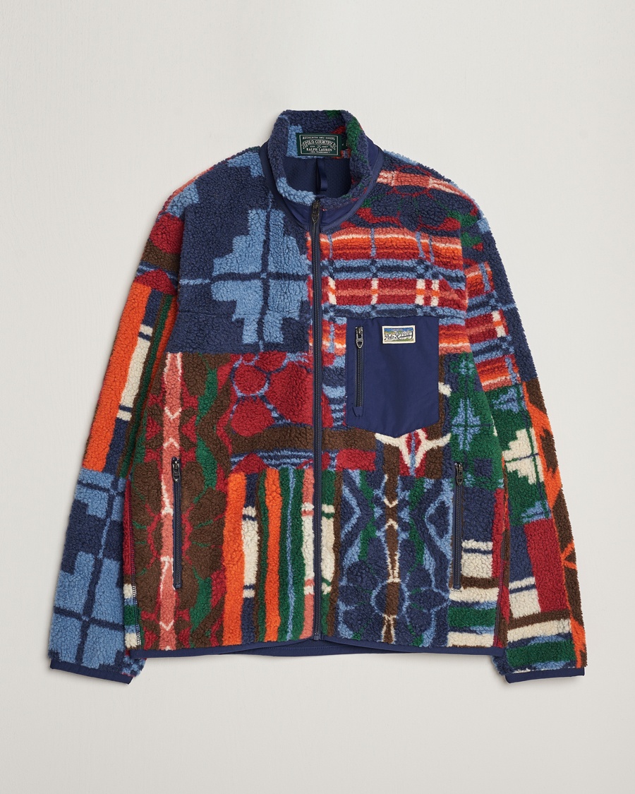 Polo Ralph Lauren Pinelodge Pile Patchwork Full Zip Multi - Mehrfarbig - Fleecepullover - Grösse: S