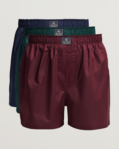Herren | Unterhosen | Polo Ralph Lauren | 3-Pack Woven Boxer Red/Navy/Green