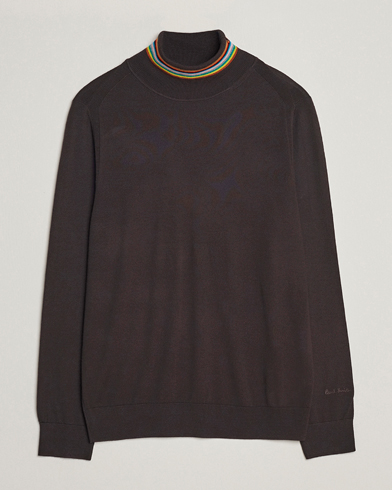 Herren |  | Paul Smith | Merino Wool Knitted Polo Brown