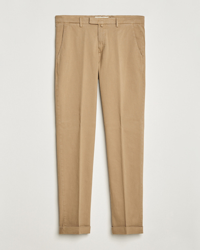 Herren | Italian Department | Briglia 1949 | Slim Fit Cotton Stretch Chino Beige