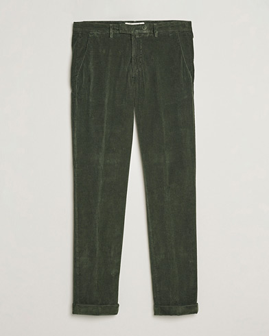 Herren |  | Briglia 1949 | Slim Fit Corduroy Trousers Dark Green